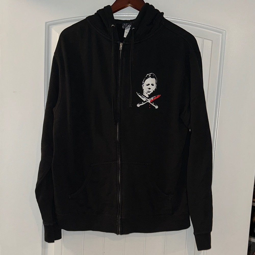 Michael Myers Black Zip-Up Hoodie